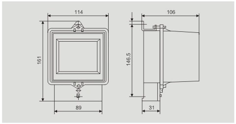 Dd28 Series Single Phase Two Wire Power Meter Mechanical Meter Metal Base