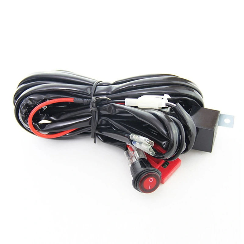 LED Light Bar Wiring Harness Kit 14AWG Heavy Duty 12V on-off Switch Power Relay Blade Fuse for off Road LED Work Light Bar