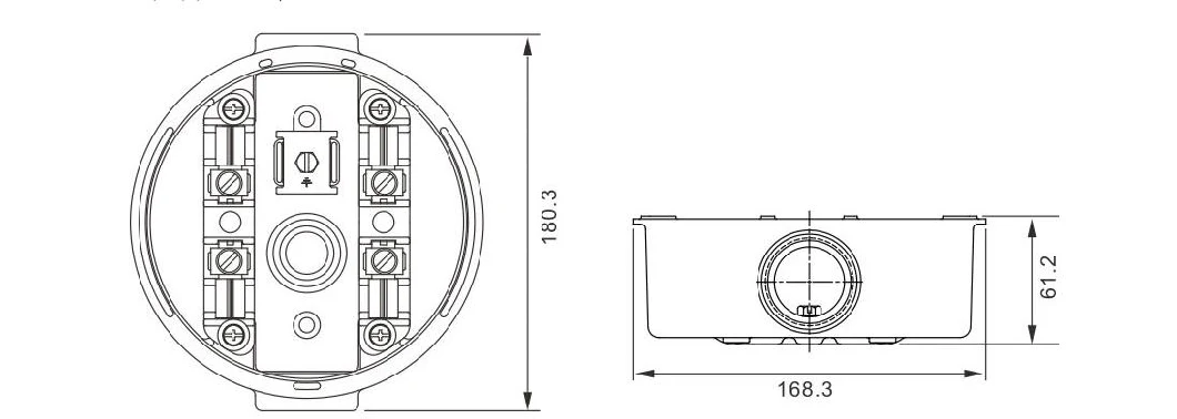 Single Phase 100A Round Meter Socket Meter Base Box Dual Aluminum 4 Jaw Round Electric Meter Socket