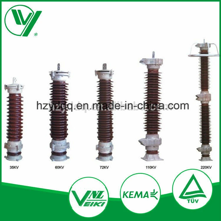 High Voltage Substation Lightning Arresters Manufacturers of 66kv Surge Arrester