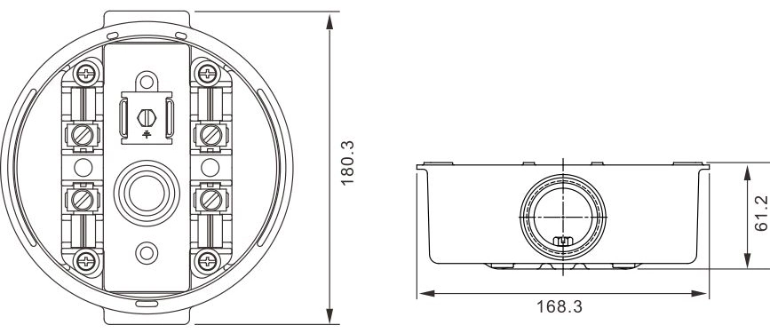 Round Meter Base Meter Socket Base with Adjustable Hub