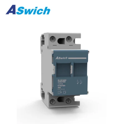 Aswich Hot Selling DC 1000V 30A Fuse Holder Solar PV Fuse Base Switch for Two Fuse Links TUV CE